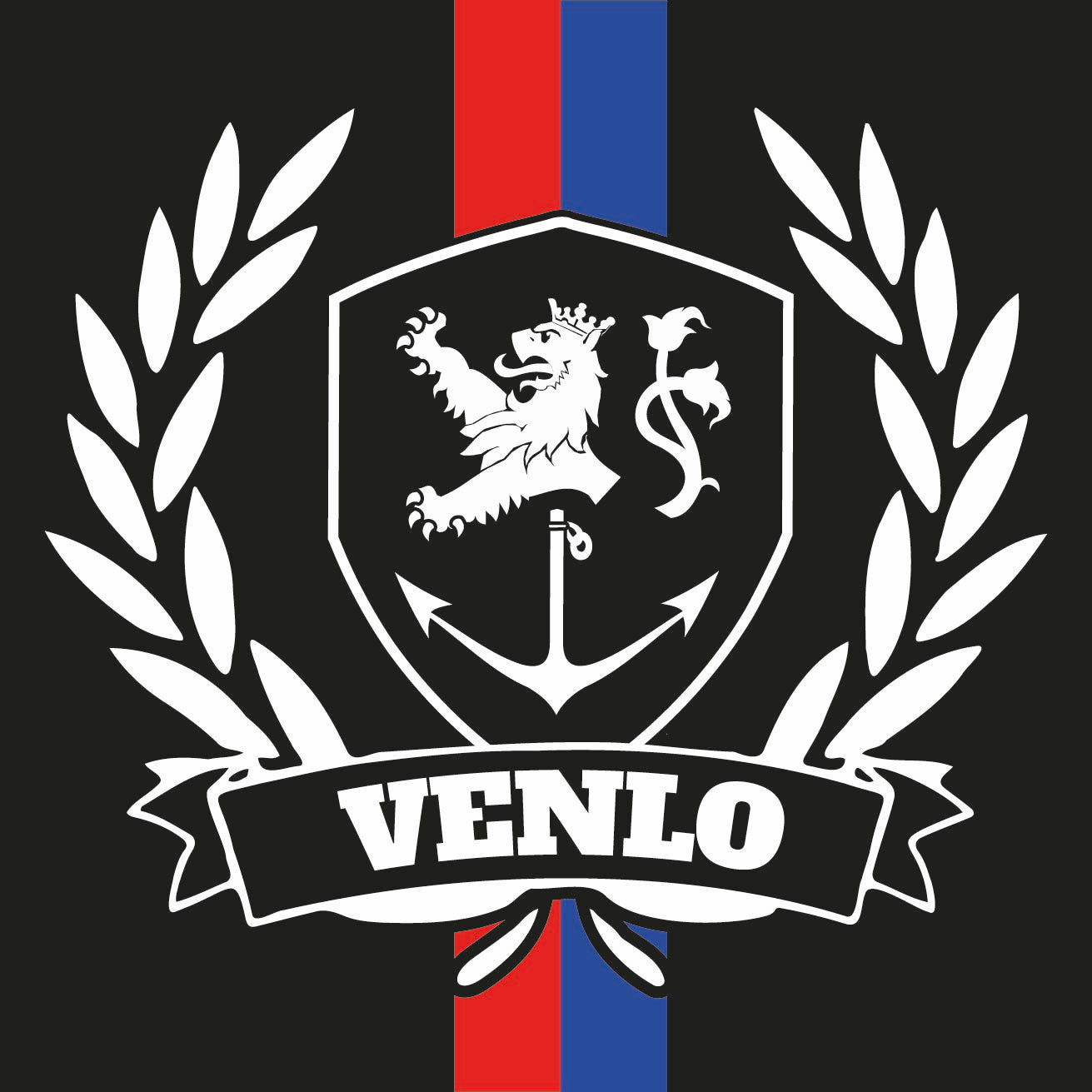 Venlo Zwart Stickers | 15 st